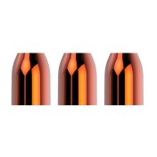 Copas New Champagne Ring Naranja Premium 3 unidades 