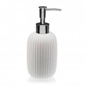 Dispensador jabón  blanco rayas - 1