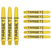 Cañas  Target Pro Grip Tag Shaft Short 3 sets Black Yellow (34mm)