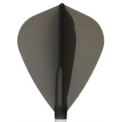 Plumas Fit Flight 6 unid. Kite Negra Transparente - 2