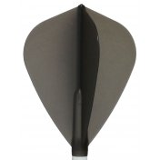 Plumas Fit Flight 6 unid. Kite Negra Transparente - 1