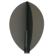 Plumas Fit Flight 6 unid. Oval Negra Transparente - 2