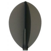 Plumas Fit Flight 6 unid. Oval Negra Transparente - 1