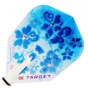 Plumas Target Darts Pro 100 Kitten Vision NO6 Flores Azules