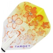  Plumas Target Darts Pro 100 Kitten Vision NO6 Flores Fondo Amarillo  - 2