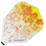  Plumas Target Darts Pro 100 Kitten Vision NO6 Flores Fondo Amarillo  - 1