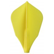 Plumas Fit Flight 6 unid. W-Shape Amarilla - 1