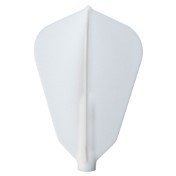 Plumas Fit Flight 6 unid. Fantail Blanca - 2