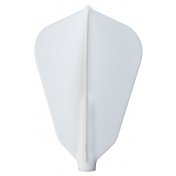 Plumas Fit Flight 6 unid. Fantail Blanca - 1