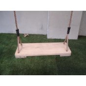 Asiento de madera largo para columpio