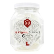 Pack Plumas L-Flight Champagne 15 Unidades Standard Blanco. - 3