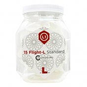 Pack Plumas L-Flight Champagne 15 Unidades Standard Blanco. - 1