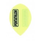 Plumas Pentathlon Oval Amarilla - 1