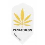 Plumas Pentathlon Slim Marihuana Amarilla Fondo Blanco - 2
