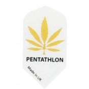 Plumas Pentathlon Slim Marihuana Amarilla Fondo Blanco - 1