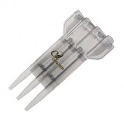 Estuche Cosmo Darts Case S Transparente Negro - 1