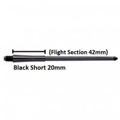 Cañas Stealth Winmau Short Negra 62mm - 1