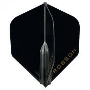 Pluma Bulls Darts Robson Estandar Negra - 1