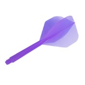  Plumas Condor Flights Morado Shape Larga. 33.5mm 3 Uds.  - 2