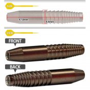  Dardos Dynasty Darts Rock 15.2g Laton - 2