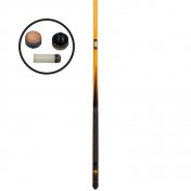 Taco Billar Ramin 2 piezas Hwood Bola 9 Amarilla 539g - 1