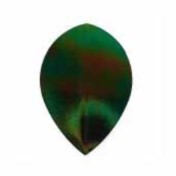 Plumas Iridescent Smooth Oval Roja - 2