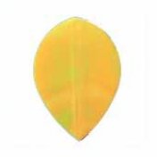 Plumas Iridescent Smooth Oval Amarilla - 1