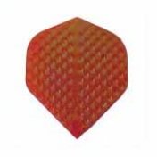 Plumas Iridescent Embossed Standard Roja - 1