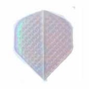 Plumas Iridescent Embossed Standard Transparente - 2