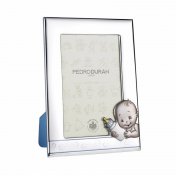 Marco Bebe Tragoncete Azul de Pedro Duran Plateado - 1