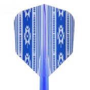  Plumas Condor Flights Native America Blue Shape Media 27.5mm 3 Uds.  - 2