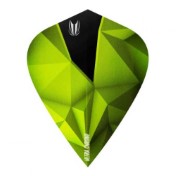  Plumas Target Darts Shard Ultra Chrome Green Kite Flights  - 2