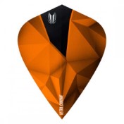  Plumas Target Darts Shard Ultra Chrome Orange Kite Flights  - 2
