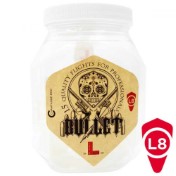  Plumas Pack L-Flight Champagne 15 Unidades Bullet L8 Blancas  - 2