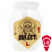  Plumas Pack L-Flight Champagne 15 Unidades Bullet L8 Blancas  - 1