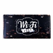 Placa Decorativa Metal Wi-fi free - 2