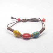 Pulsera Detalles Ovalados Porcelana 3 Colores