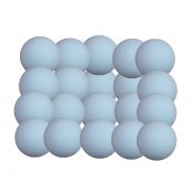 Bola futbolin Super Dura Blanco Mate 36g 34mm 20 unidades