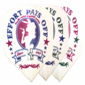  Plumas L-Style Flights Shape Champagne Sayakav V3 White  - 2