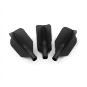  Plumas Flights Darts Cuesoul Tero AK4 Negra  Slim  - 3