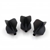  Plumas Flights Darts Cuesoul Tero AK4 Negro Standard  - 1