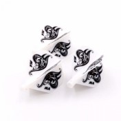  Plumas Flights Darts Cuesoul Tero AK4 Blanca Logo Standard  - 3