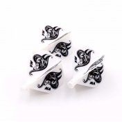  Plumas Flights Darts Cuesoul Tero AK4 Blanca Logo Standard  - 1