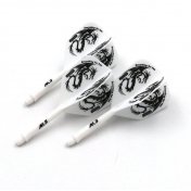  Plumas Cuesoul Flights AK5 Shape M Blanca Dragon Pattern  - 2