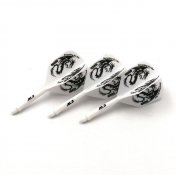 Plumas Cuesoul Flights AK5 Shape M Blanca Dragon Pattern  - 1