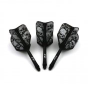  Plumas Cuesoul Flights AK5 Shape Negra Skeleton Pattern M Black  - 2