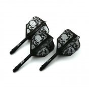  Plumas Cuesoul Flights AK5 Shape Negra Skeleton Pattern M Black 