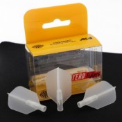  Plumas Flights Darts Cuesoul Tero AK4 Clear Slim   - 3