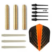 Pack Juego Dardos Eco Brass 2ba Orange+ 100 puntas - 2