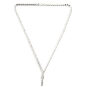 Colgante dardo plateado economico con cadena - 3